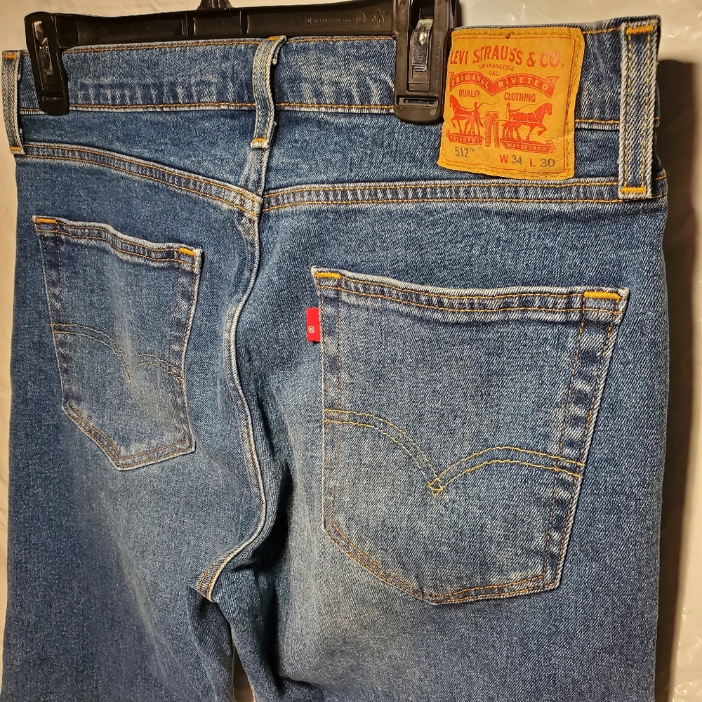 Levis 512 Denim Jeans Mens Sz. W 34 L 30